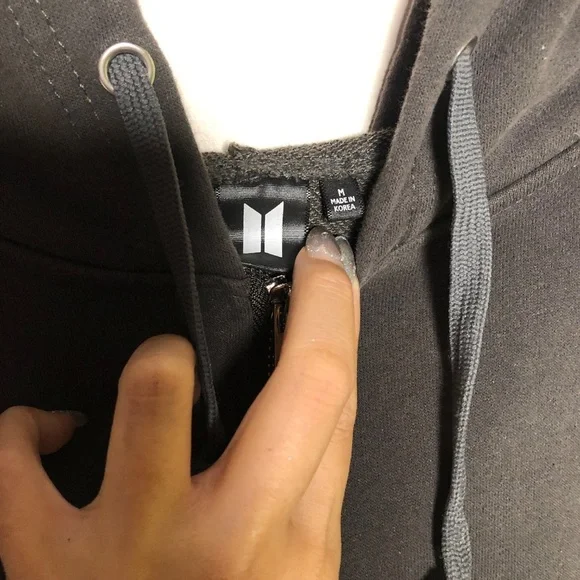 ARTIST-MADE COLLECTION BY BTS Jung Kook ARMYST Zip-Up Hoodie Gray - Picture 10 of 10